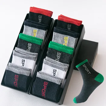 Високо качество, 10 чифта/лот, Професионален мъжки чорапи, Удобни Ластични Дишащи Треккинговые Велосипедни Памучни Чорапи За мъжете